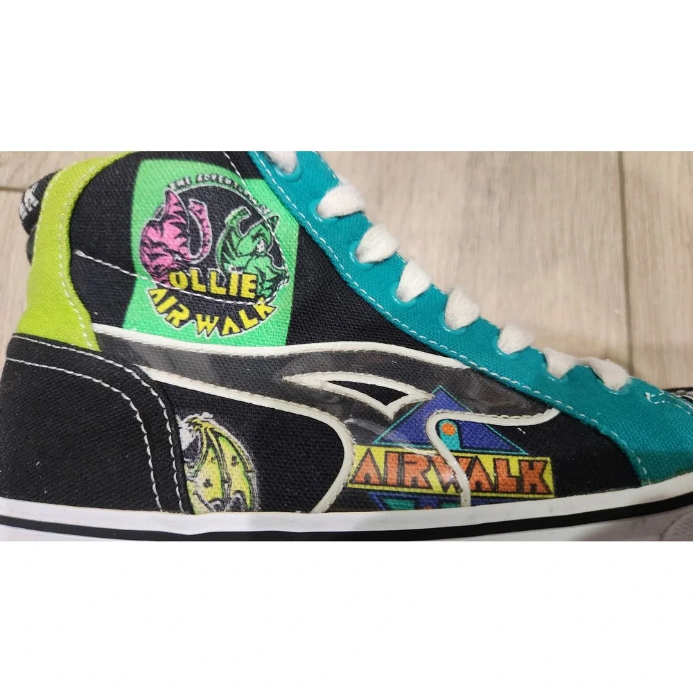 Airwalk Aurora2-J Ollie High Top Sneakers‎ Checkered Graphic Print Men's 6.5